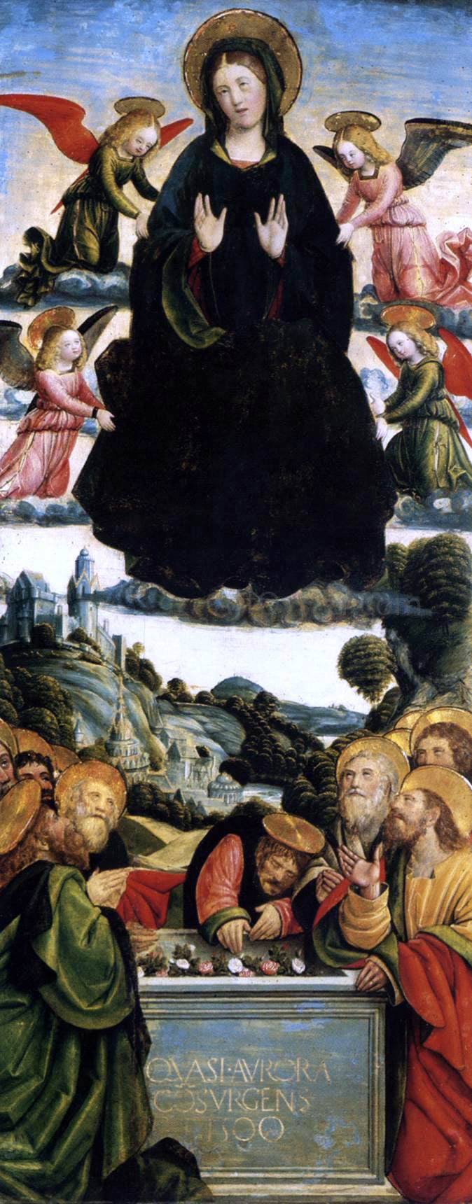 Defendente Ferrari The Assumption of the Virgin - Canvas Print