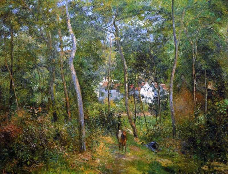 Camille Pissarro The Backwoods of l'Hermitage, Pontoise - Canvas Print
