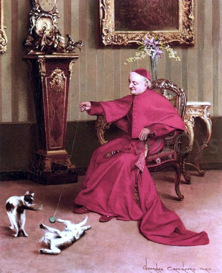 Georges Croegaert The Ball of String - Canvas Print