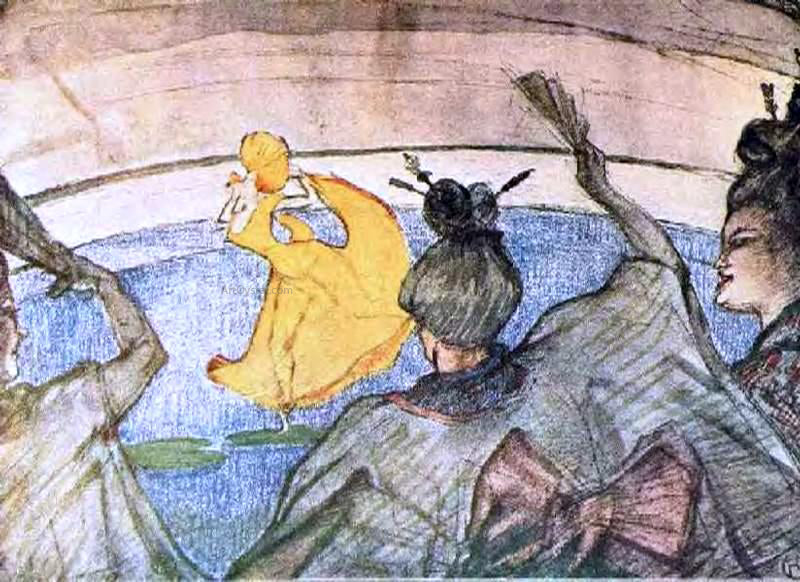 Henri De Toulouse-Lautrec The Ballet 'Papa Chrysanthemem' - Canvas Print