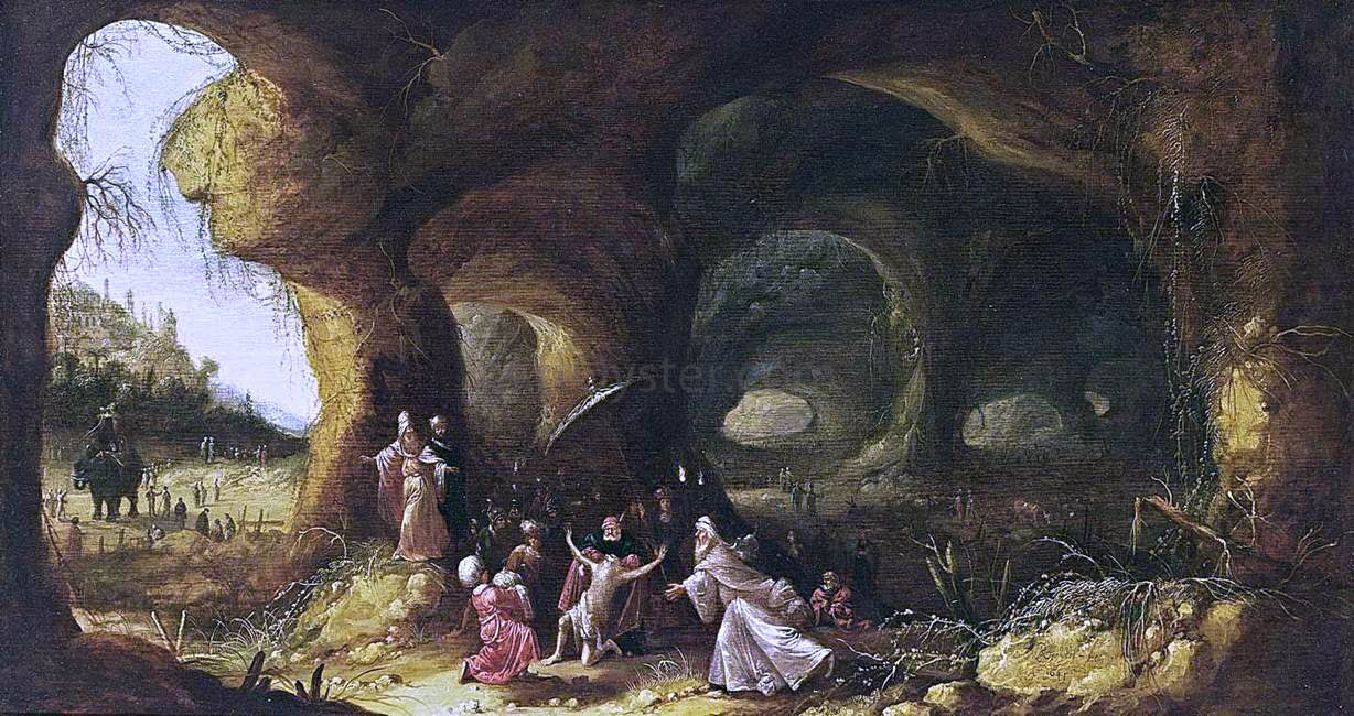 Rombout Van Troyen The Banishment of King Nebuchadnezzar - Canvas Print