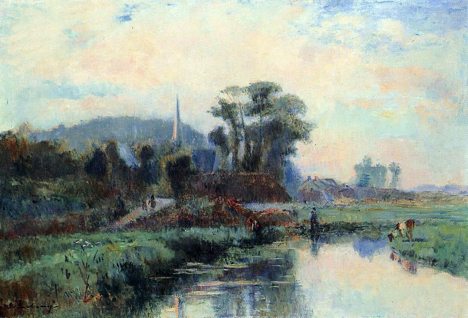 Albert Lebourg The Banks of the Durdent - Canvas Print