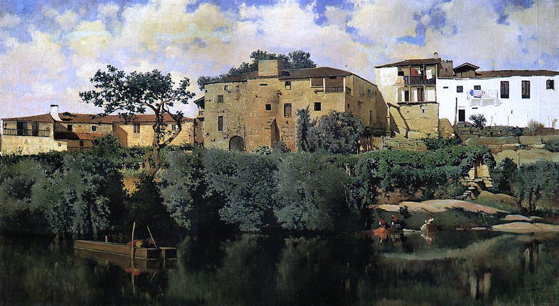 Aureliano De Beruete y Moret The Banks of the Ega - Canvas Print
