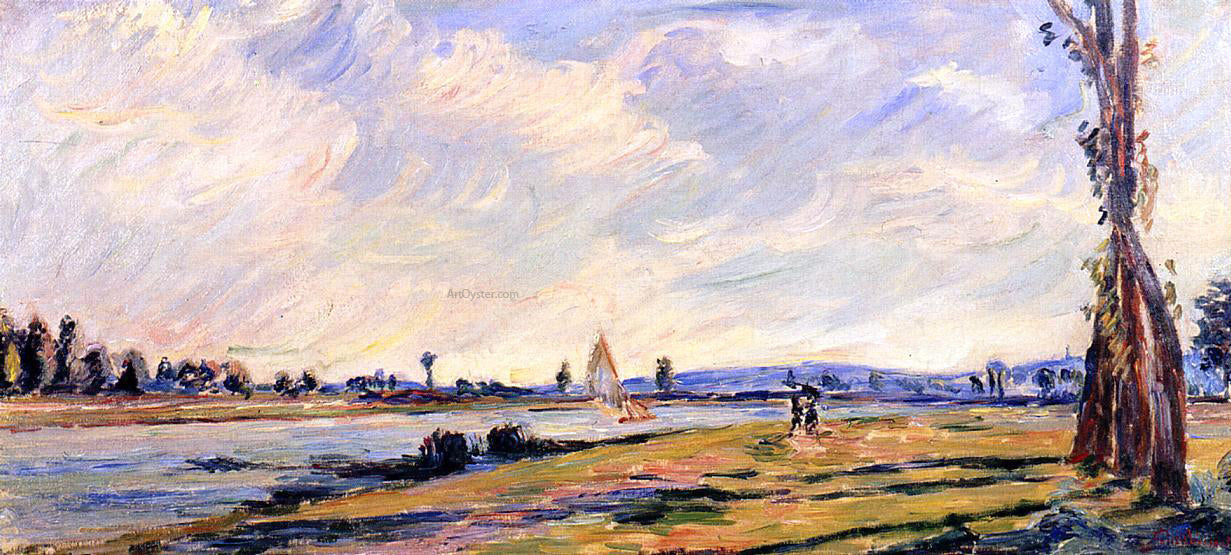 Armand Guillaumin The Banks of the River - Canvas Print
