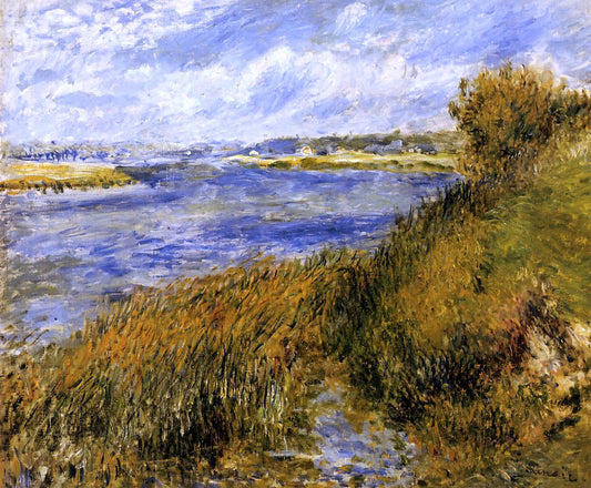 Pierre Auguste Renoir The Banks of the Seine at Champrosay - Canvas Print