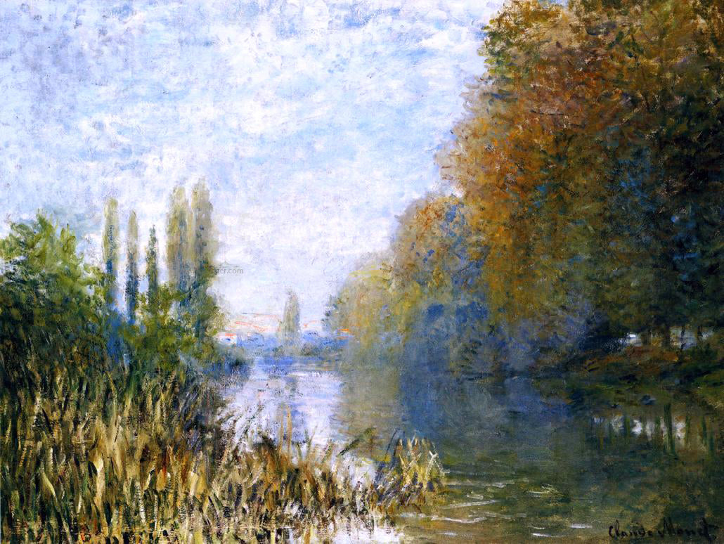 Claude Oscar Monet The Banks of The Seine in Autumn - Canvas Print