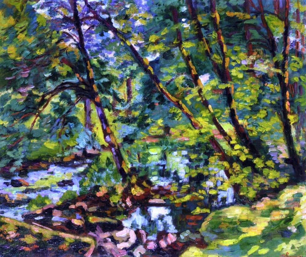 Armand Guillaumin The Banks of the Sioule - Canvas Print