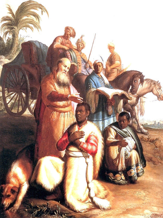 Rembrandt Van Rijn The Baptism of the Eunuch - Canvas Print