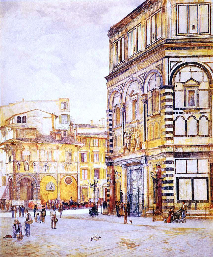 Henry Roderick Newman The Baptistery of San Giovanni - Canvas Print
