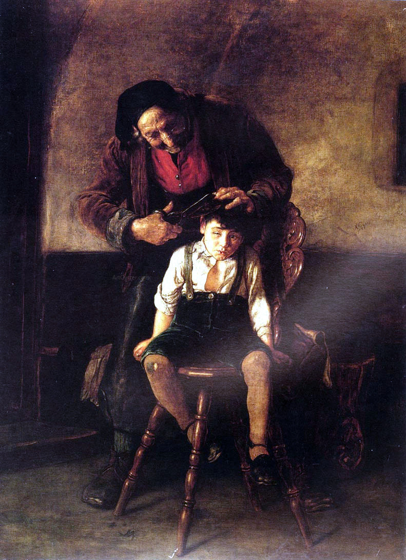 Nicholas Gysis The Barber - Canvas Print