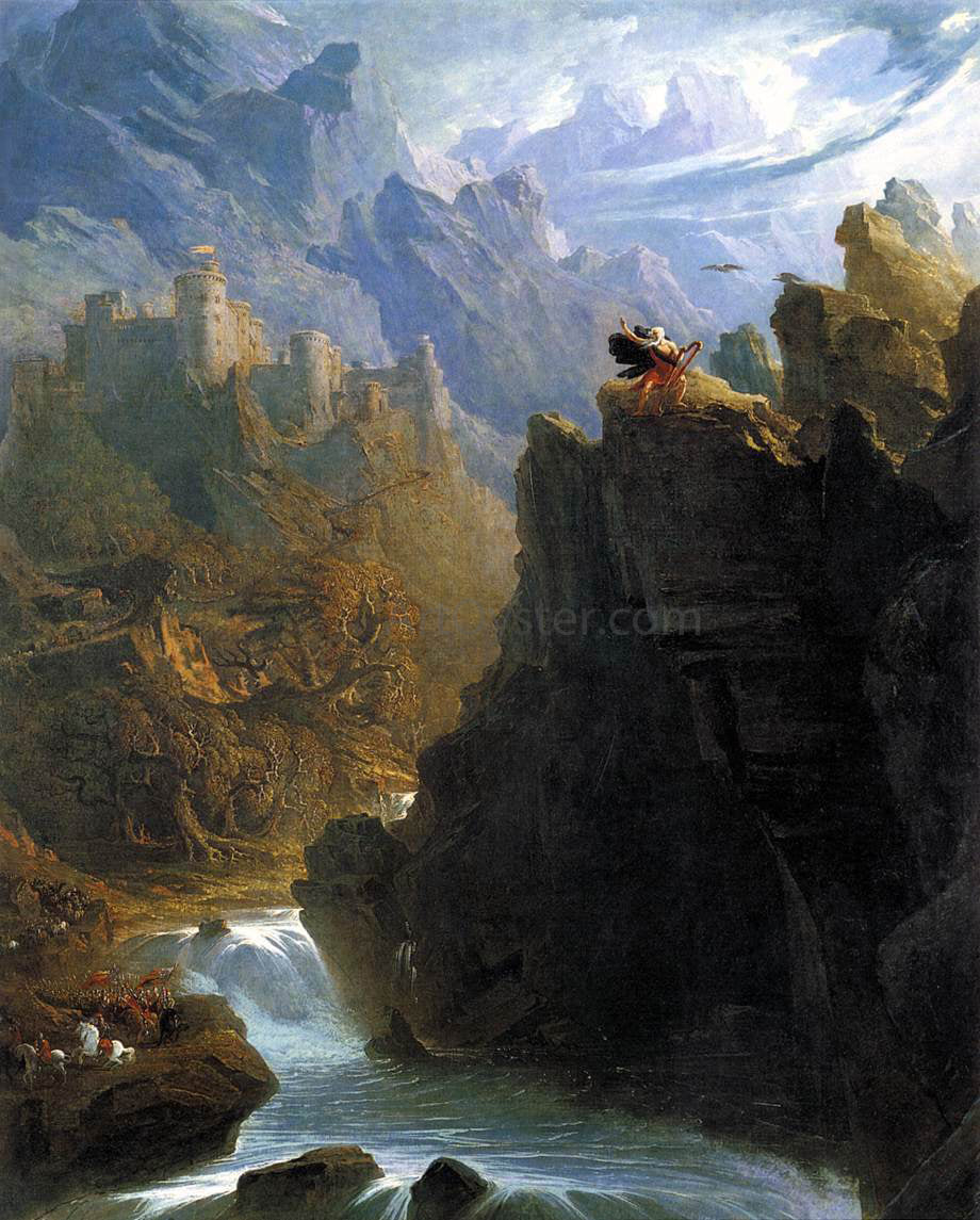 John Martin The Bard - Canvas Print