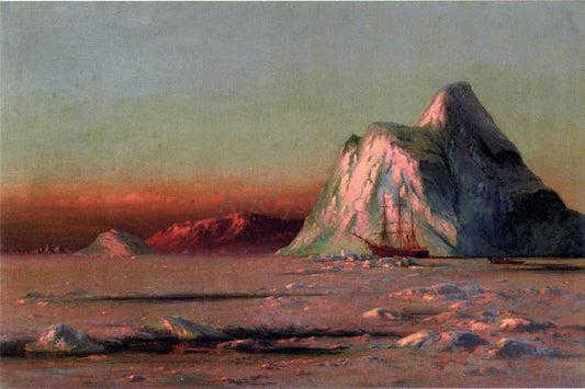 William Bradford The Bark "Panther" Under the Midnight Sun - Canvas Print