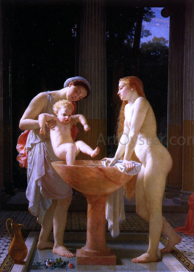 Marc-Charles-Gabriel Gleyre The Bath - Canvas Print