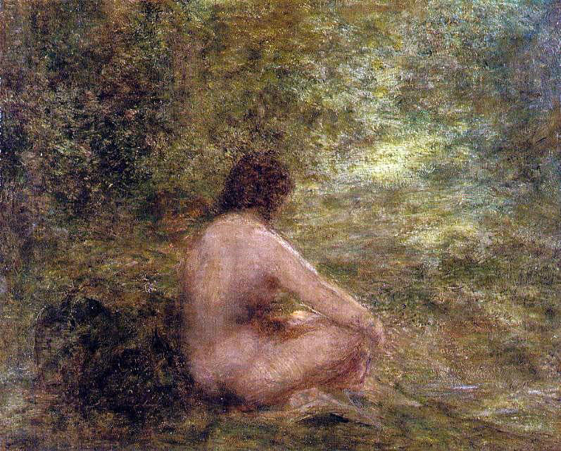 Henri Fantin-Latour The Bather - Canvas Print