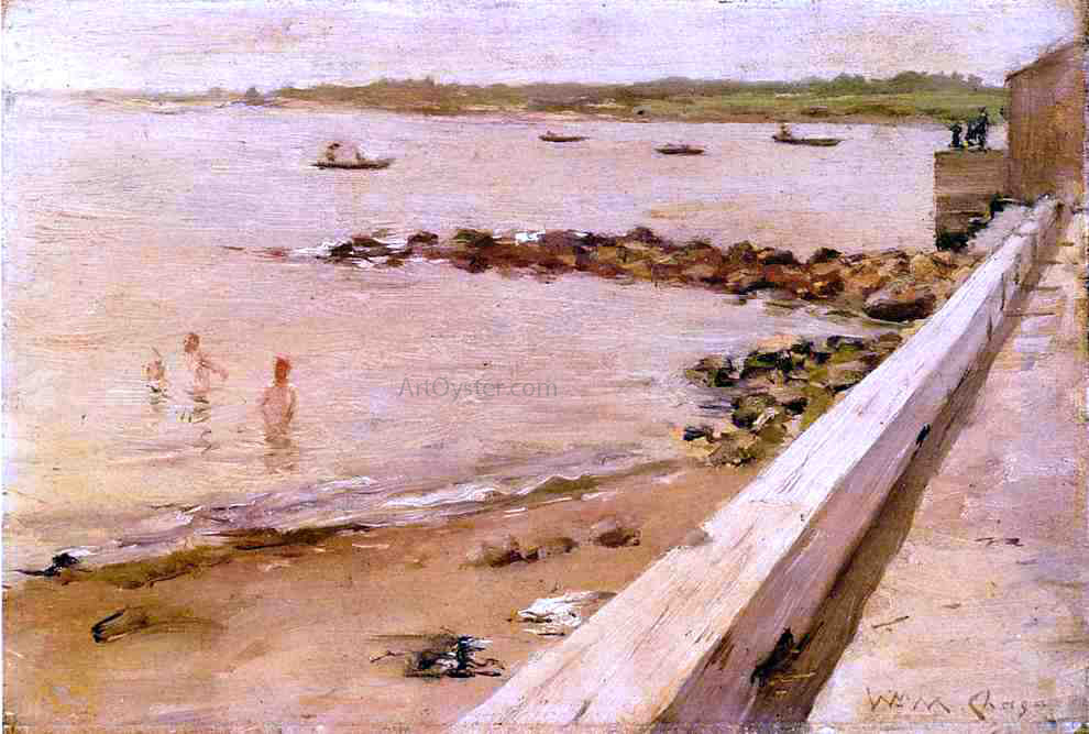 William Merritt Chase The Bathers - Canvas Print