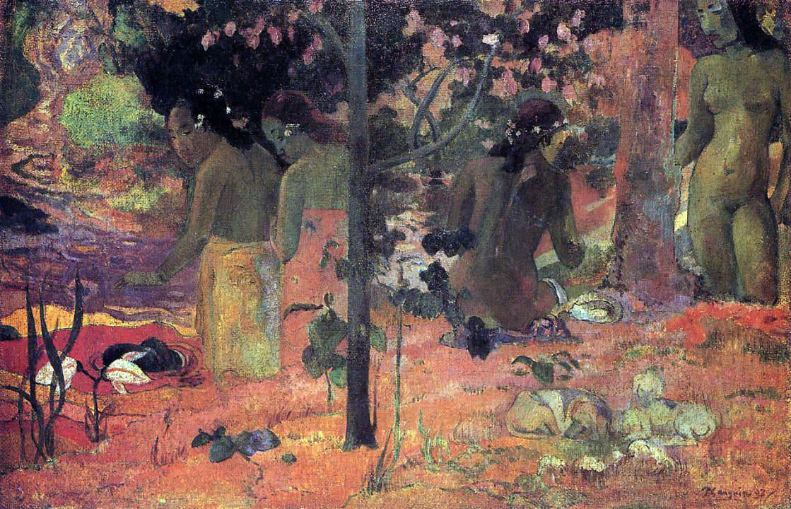 Paul Gauguin The Bathers - Canvas Print