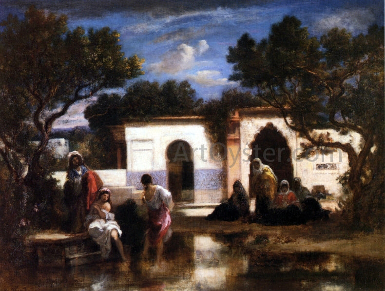 Narcisse Virgilio Diaz De la Pena The Bathers - Canvas Print
