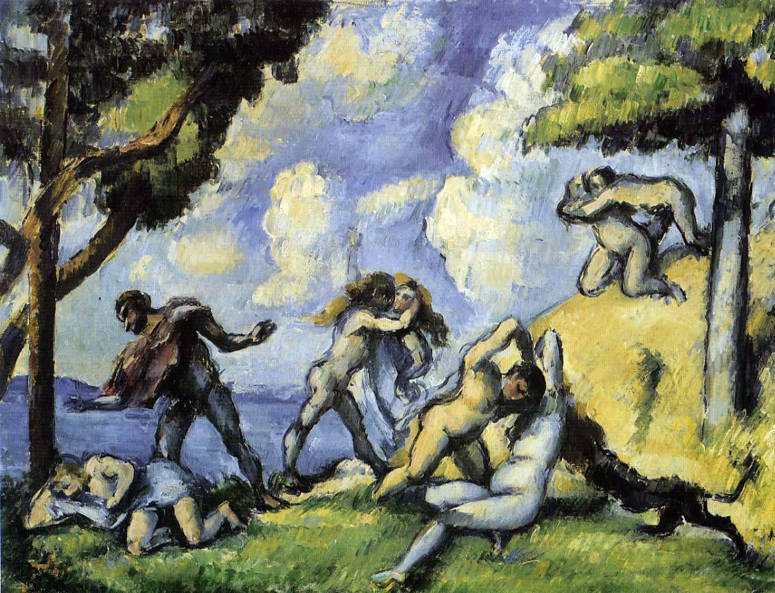 Paul Cezanne The Battle of Love, I - Canvas Print