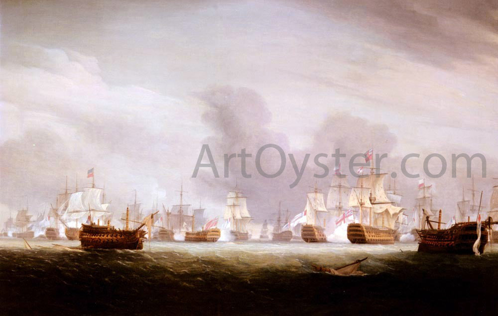 Thomas Whitcombe The Battle Of The Glorious 1st Of June 1794 - Canvas Print