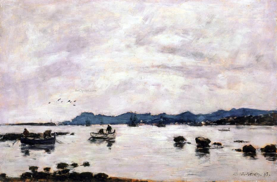 Eugene-Louis Boudin The Bay and the Mountains of L'Esterel, Golfe-Juan - Canvas Print