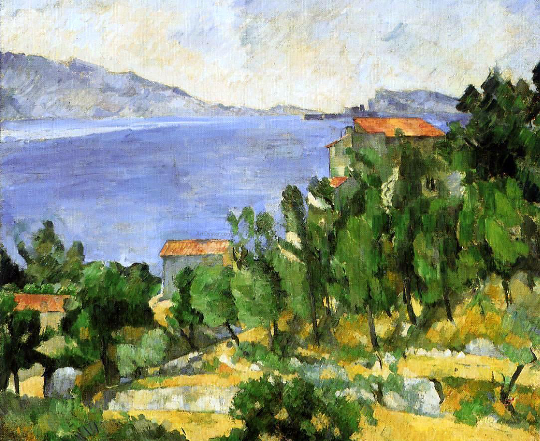 Paul Cezanne The Bay of L'Estaque from the East - Canvas Print