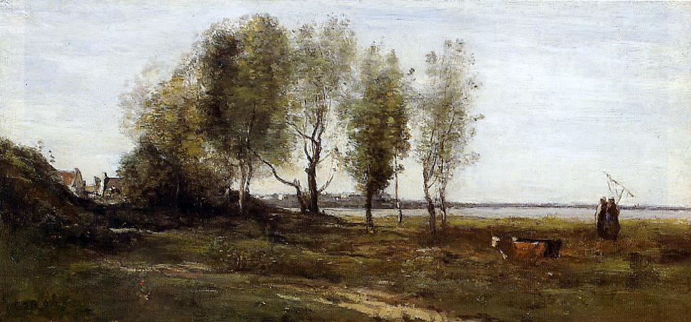 Jean-Baptiste-Camille Corot The Bay of Somme - Canvas Print