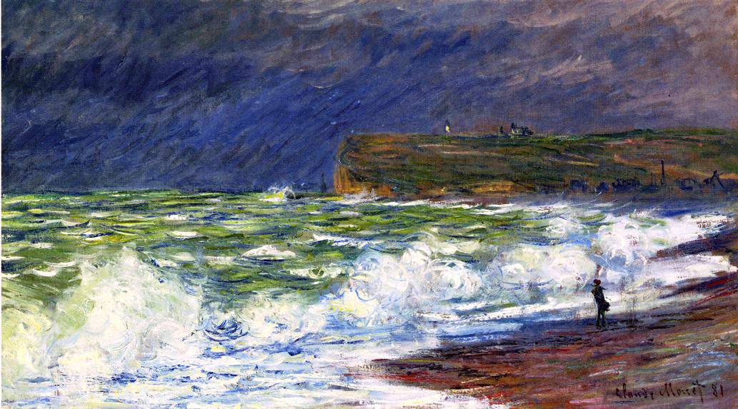 Claude Oscar Monet The Beach at Fecamp - Canvas Print