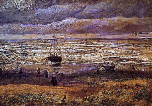 Vincent Van Gogh The Beach at Scheveningen - Canvas Print