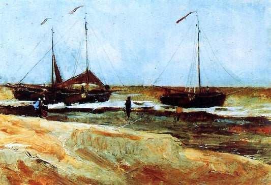 Vincent Van Gogh The Beach at Scheveningen in Calm Weather - Canvas Print