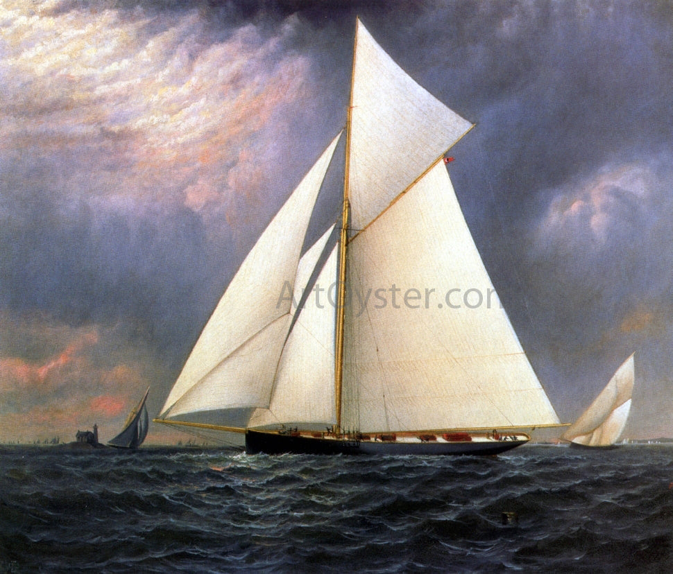 Elisha J. Taylor Baker The Bedouin off Execution Rocks Lighthouse - Canvas Print