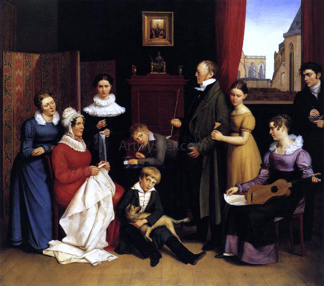 The Elder Carl Begas The Begas Family - Canvas Print
