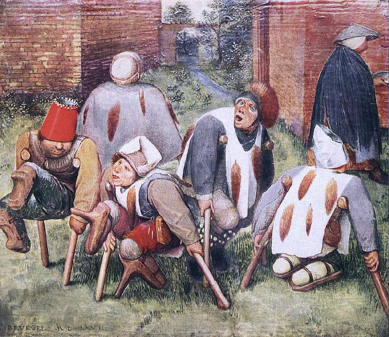 The Elder Pieter Bruegel The Beggars - Canvas Print