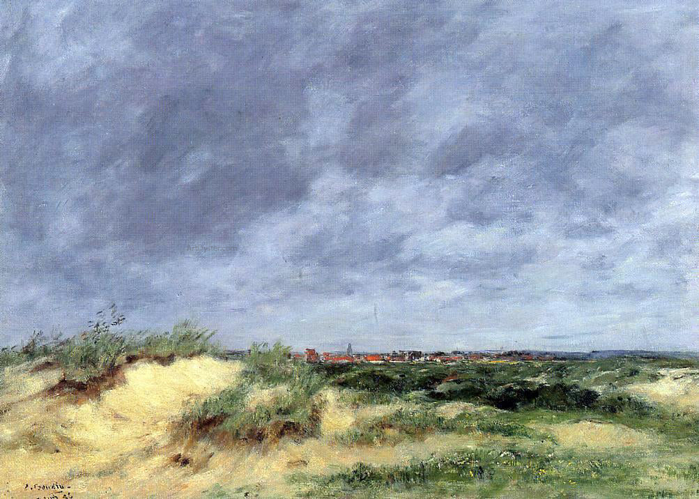 Eugene-Louis Boudin The Berck Dunes - Canvas Print