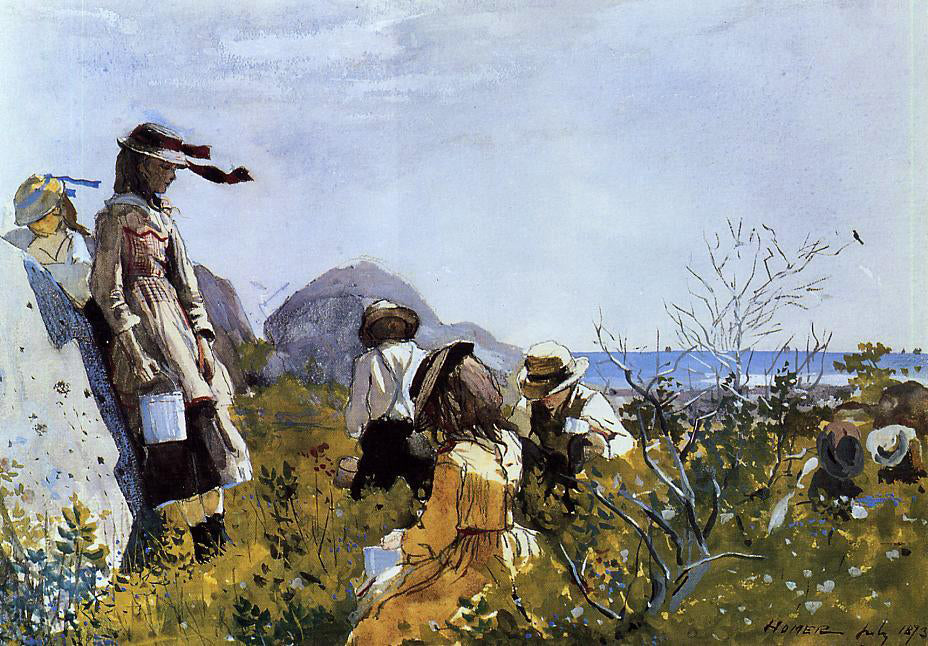 Winslow Homer The Berry Pickers - Canvas Print
