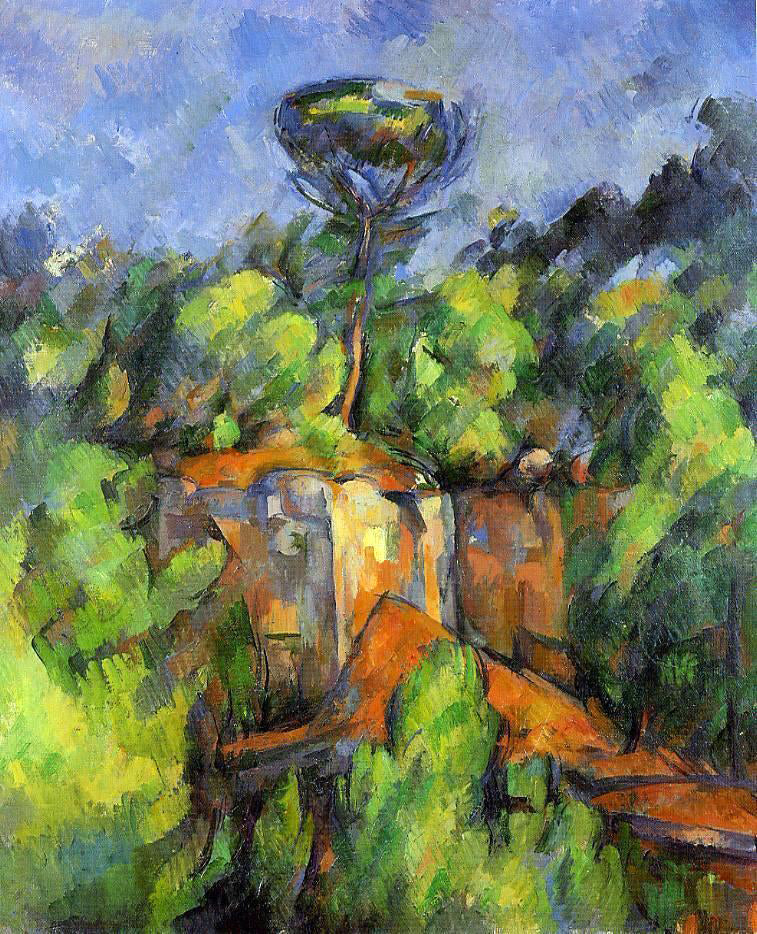 Paul Cezanne The Bibemus Quarry - Canvas Print