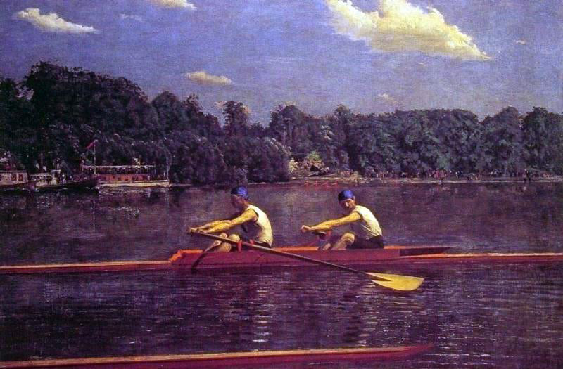 Thomas Eakins The Biglin Brothers Racing - Canvas Print