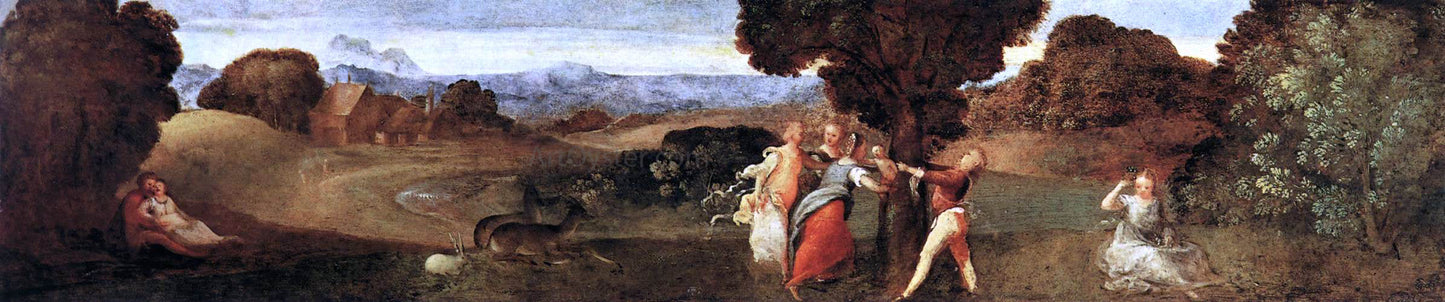 Titian The Birth of Adonis - Canvas Print