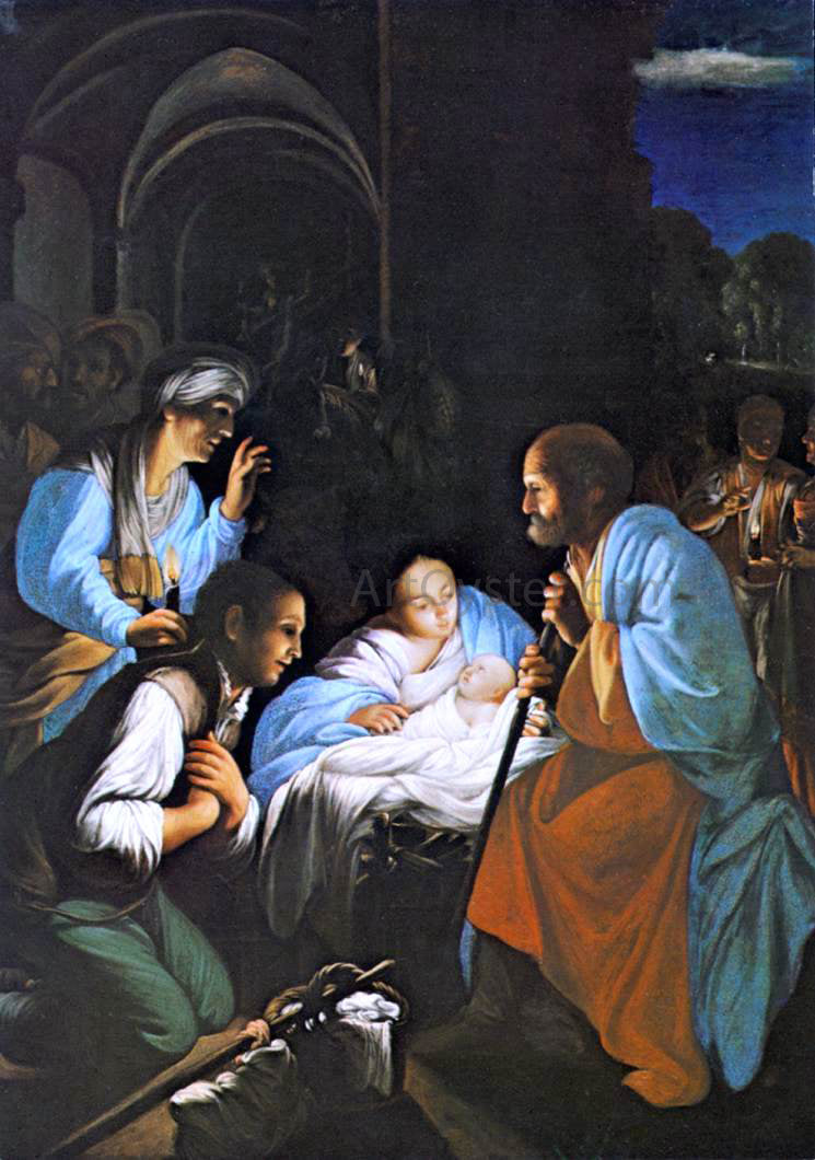 Carlo Saraceni The Birth of Christ - Canvas Print