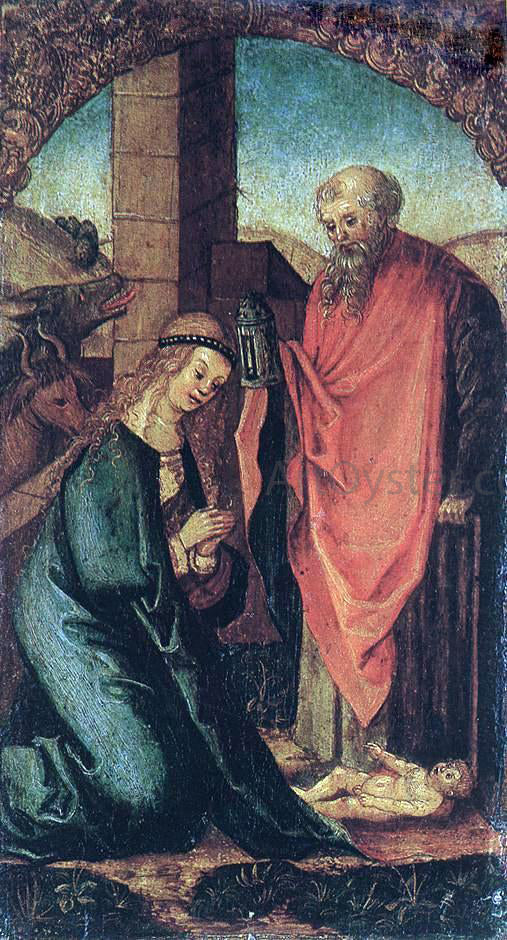 Hans Leonhard Schaufelein The Birth of Christ - Canvas Print