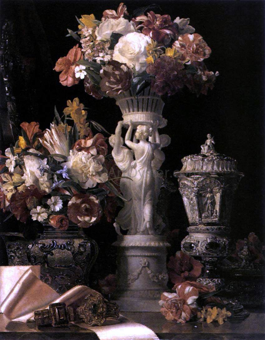 Ferdinand Georg Waldmüller The Birthday Table - Canvas Print
