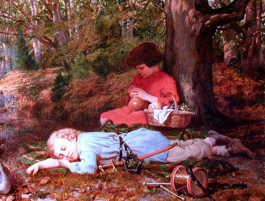 Charles Lucy The Bivouac - Canvas Print