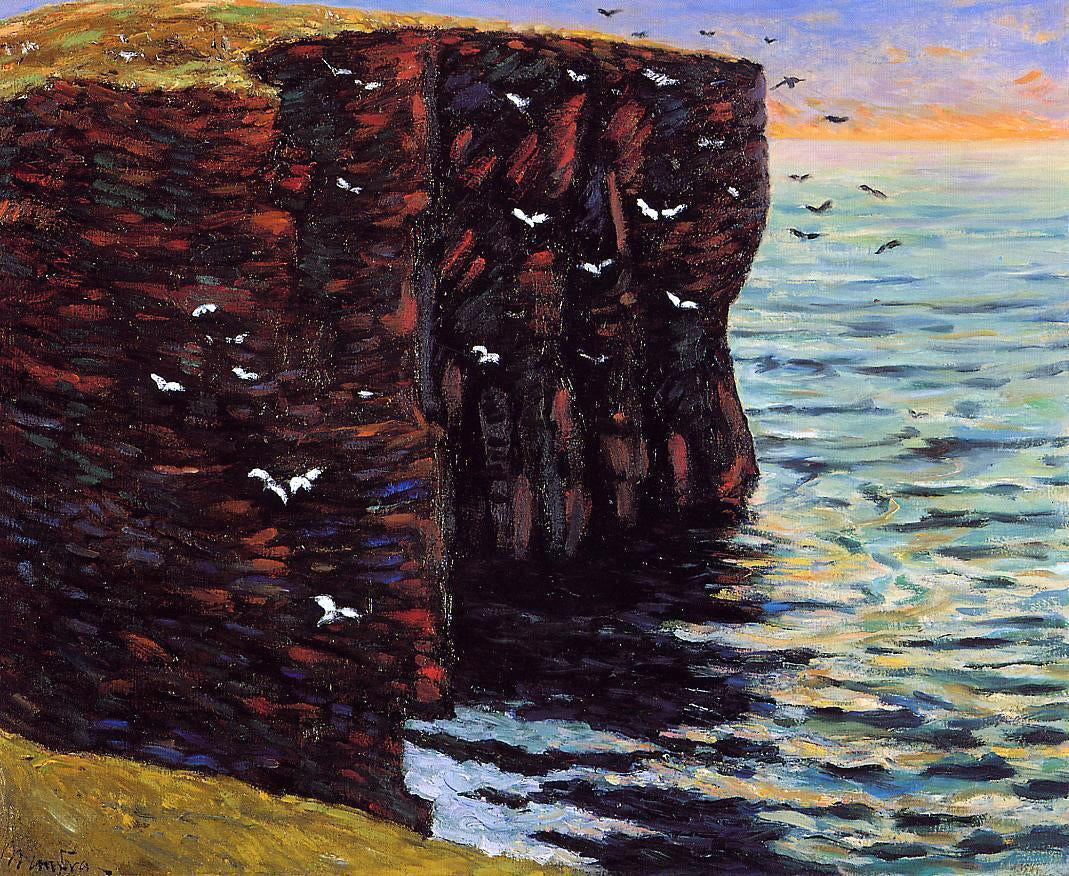 Maxime Maufra The Black Cliffs at Thurso, Ecosse - Canvas Print