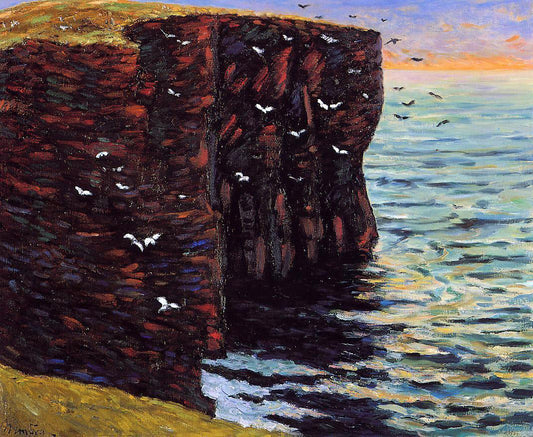 Maxime Maufra The Black Cliffs at Thurso, Ecosse - Canvas Print