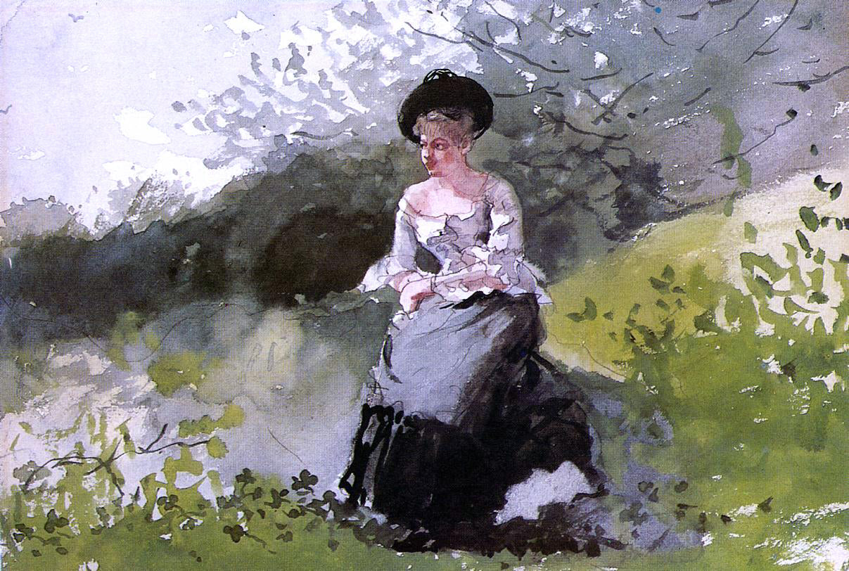 Winslow Homer The Black Hat - Canvas Print