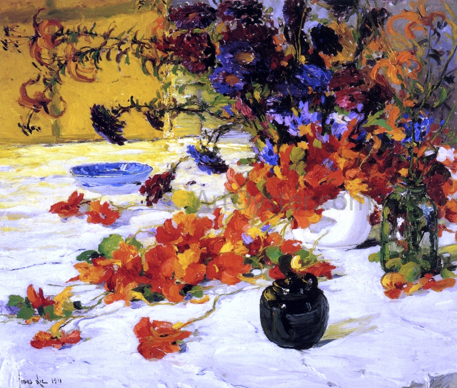 Jonas Lie The Black Teapot - Canvas Print