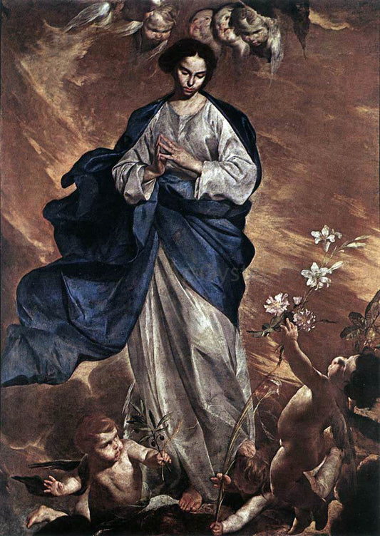 Bernardo Cavallino The Blessed Virgin - Canvas Print