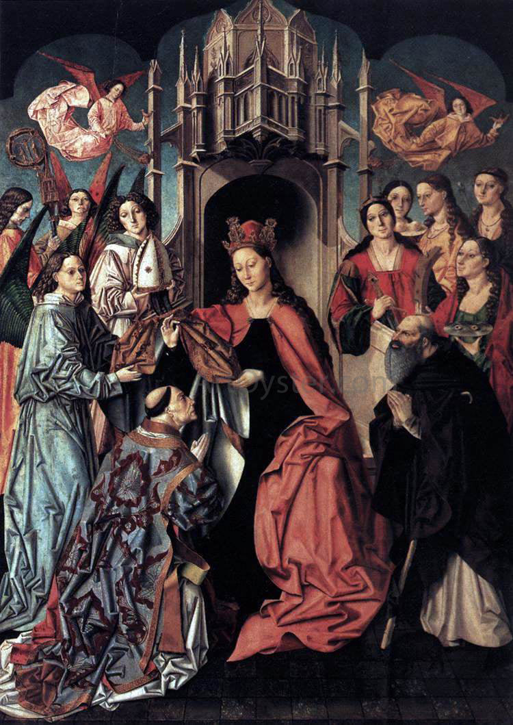 Unknown The Blessing of the Chasuble to St Ildefonso - Canvas Print