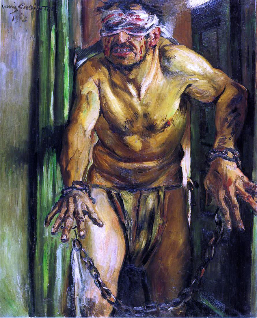 Lovis Corinth The Blinded Samson - Canvas Print