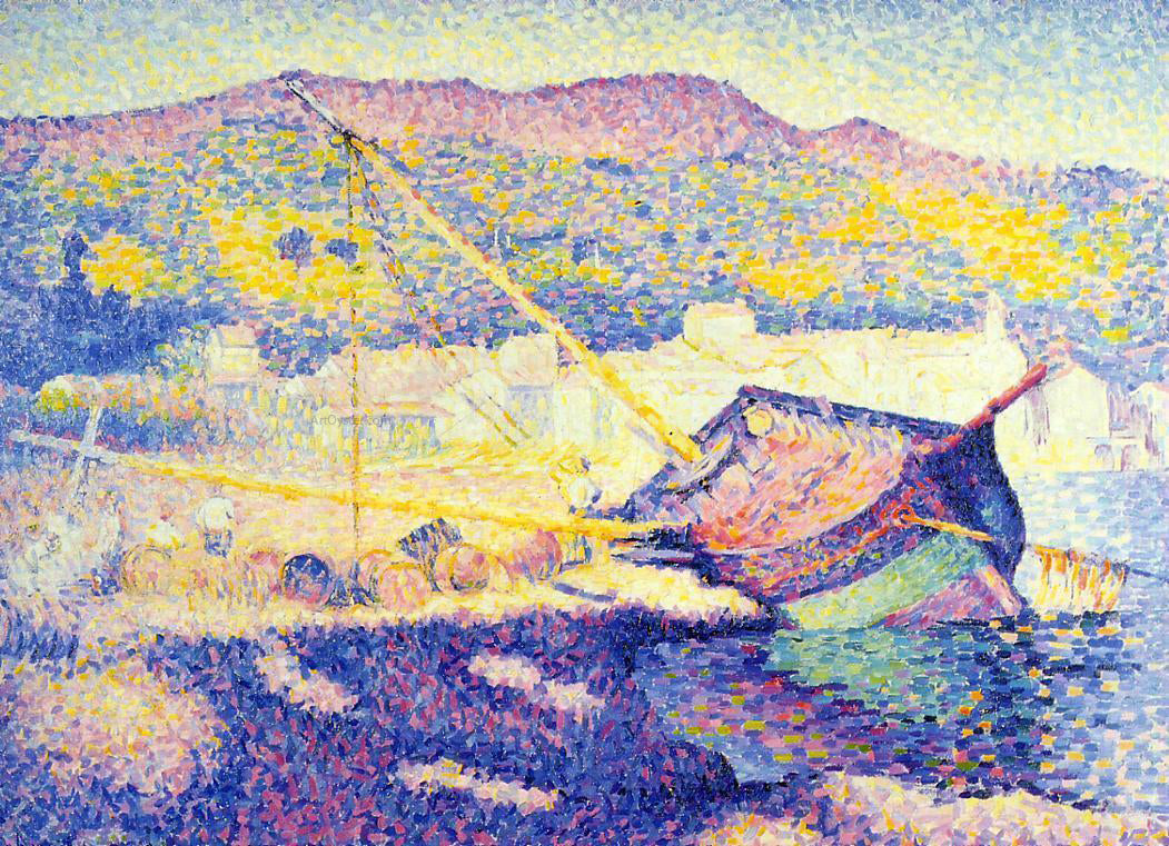 Henri Edmond Cross The Blue Boat - Canvas Print