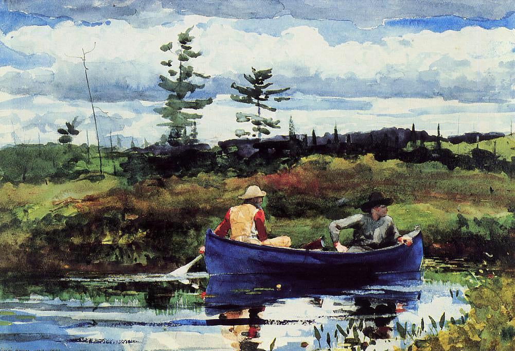 Winslow Homer The Blue Boat - Canvas Print